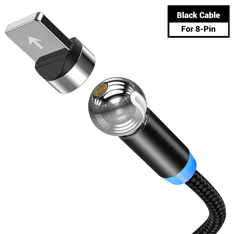 360° Magnetic Charging Cable for iPhone and Android